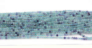 Fluorite stone Beads Faceted Round, Round Faceted