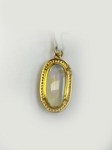 Oval Shape 14k Solid Gold Diamond Pendants. Genuine handmade pave diamond Pendant.14k Solid Gold Diamond Pendants.