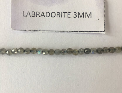 Labradorite Rondelle Beads 13 Inch Strand ,Labradorite Faceted Rondelle Beads , 3 mm