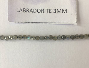 Labradorite Rondelle Beads 13 Inch Strand ,Labradorite Faceted Rondelle Beads , 3 mm