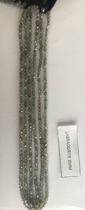 Labradorite Rondelle Beads 13 Inch Strand ,Labradorite Faceted Rondelle Beads , 3 mm