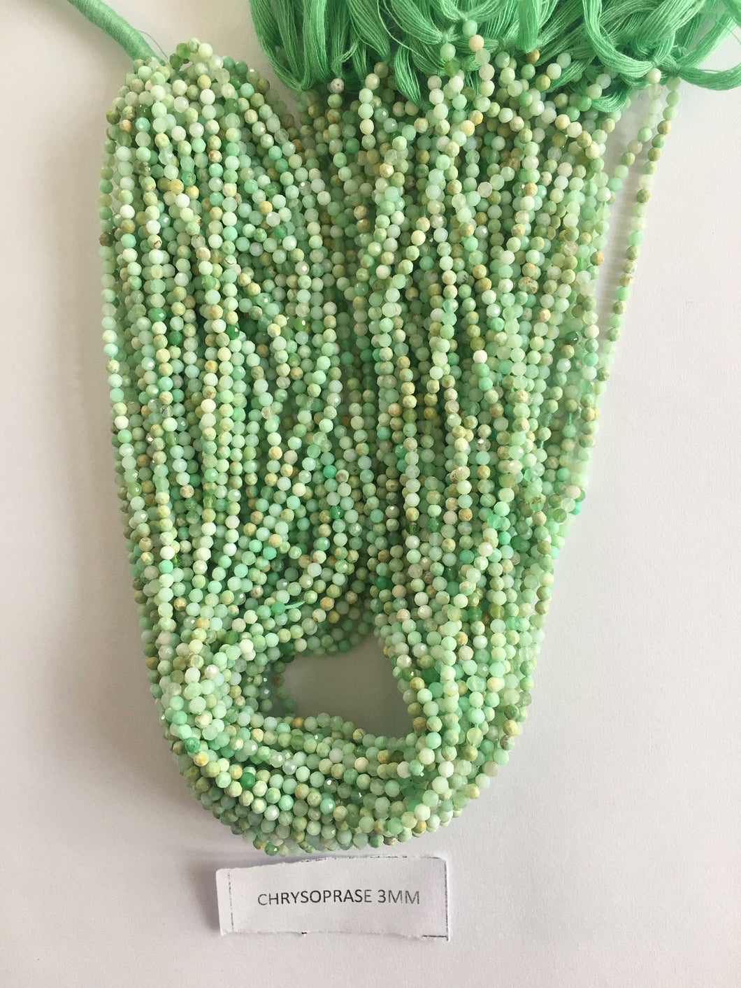 Chrysoprase Stone Rondelle Beads 13 Inch Strand ,Chrysoprase Faceted Rondelle Beads , 3 mm