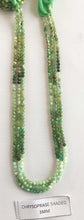 Load image into Gallery viewer, Chrysoprase Shaded Rondelle Beads 13 Inch Strand ,Chrysoprase Shaded Faceted Rondelle Beads , 3 mm
