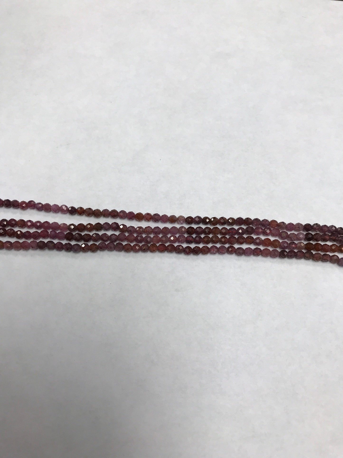 Ruby Beads Faceted Round, Natural Ruby Beads Faceted Round, Sharp Microcut, Ruby Round 2mm 3mm faceted