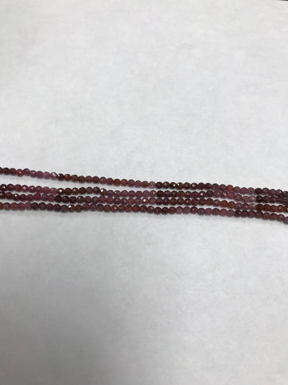 Ruby Beads Faceted Round, Natural Ruby Beads Faceted Round, Sharp Microcut, Ruby Round 2mm 3mm faceted