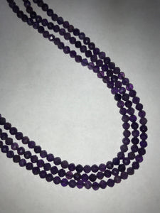 Amethyst Beads Faceted Round, Round Faceted Beads,