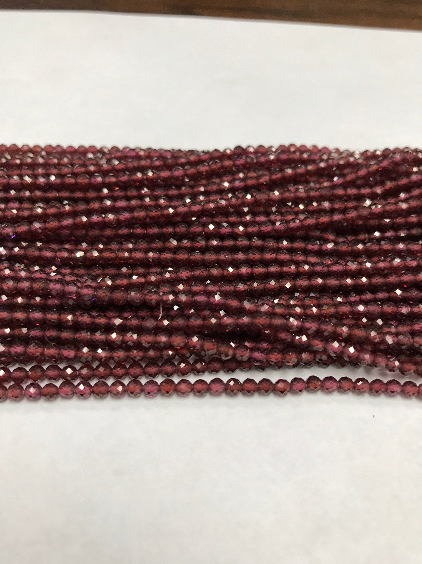 Granet Beads Faceted Round, Natural Garnet Round Faceted, Rhodolite Garnet