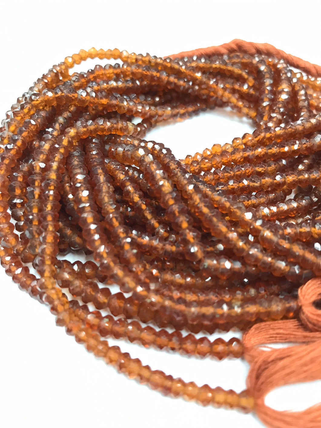 Brown Hessonite Garnet Beads Faceted