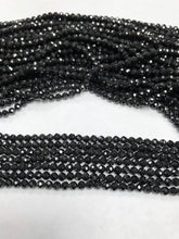 Load image into Gallery viewer, Black Spinel Faceted Round 4mm, Sharp Microcut Faceted, 4mm Faceted Beads
