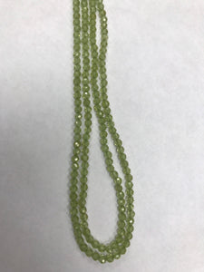 Peridot beads faceted round, round faceted, Peridot