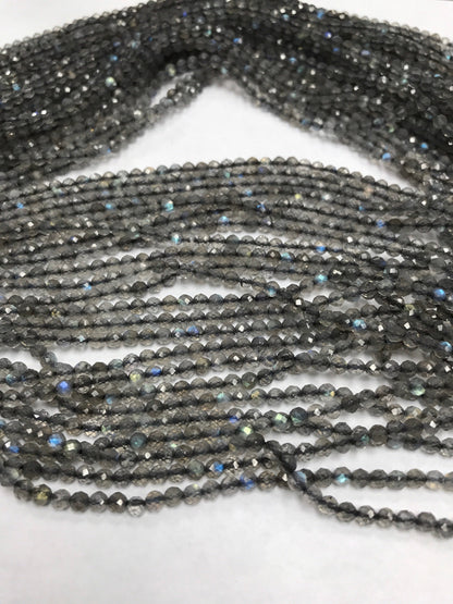 Labradorite Beads Faceted Round, Round Beads Faceted, Labradorite Faceted