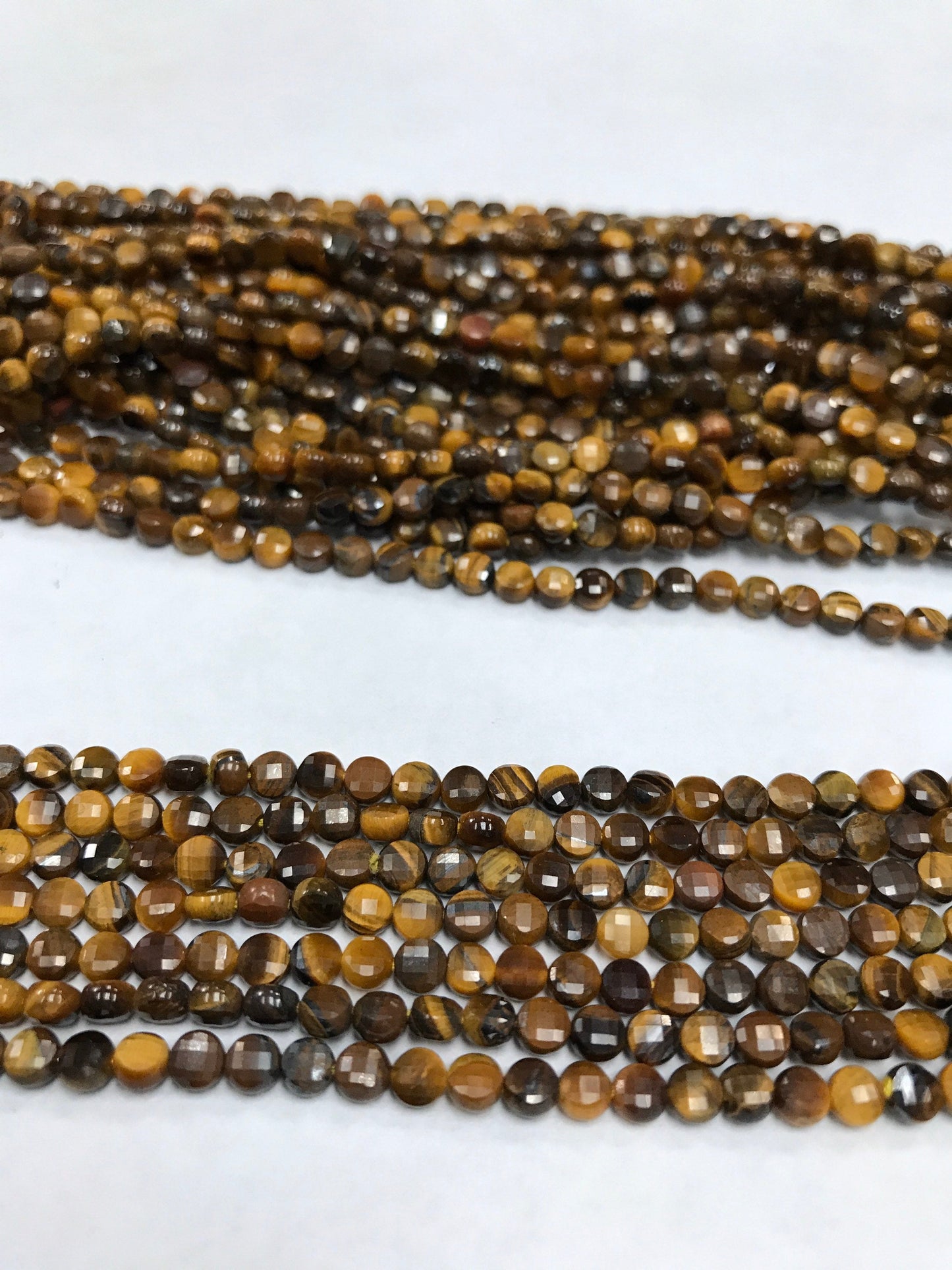 Tiger eye faceted beads coin, beads coin,beads, coin