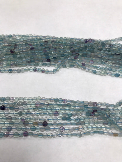 Flourite faceted beads coin, beads coin,beads, coin