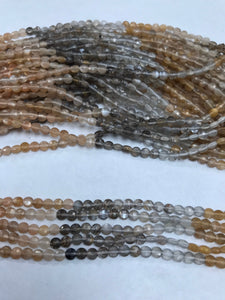 Multi Colour Moonstone Beads Faceted Coin,Natural Moonstone