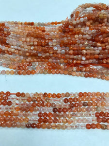 Carelian Beads Coin facetted, Coin Facetted Beads,